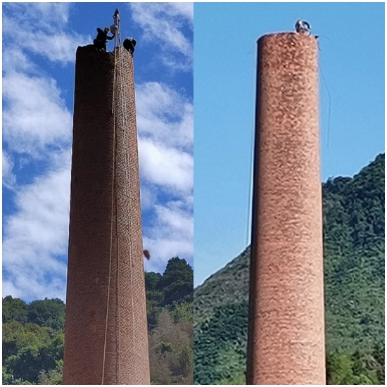 广东烟囱拆除公司方案设计及拆除流程