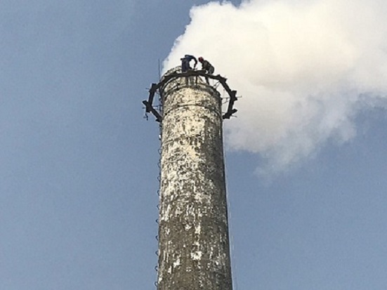 广东烟囱加高-烟囱拆除加高-技术高超