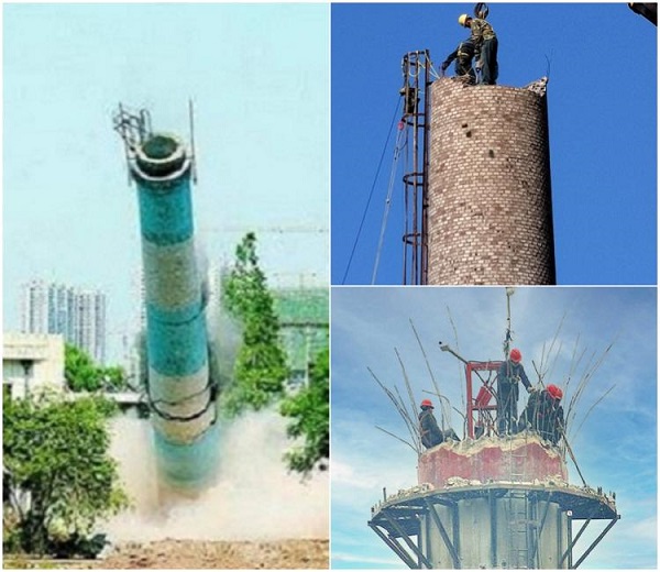 烟囱拆除的专业方法与高效技巧全解析