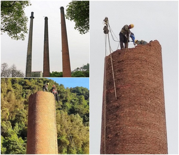 湖南烟囱拆除公司:安全为先,绿色拆除,共创双赢
